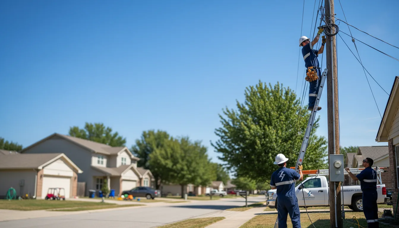 Residential electrician providing installation services in Brant, MI